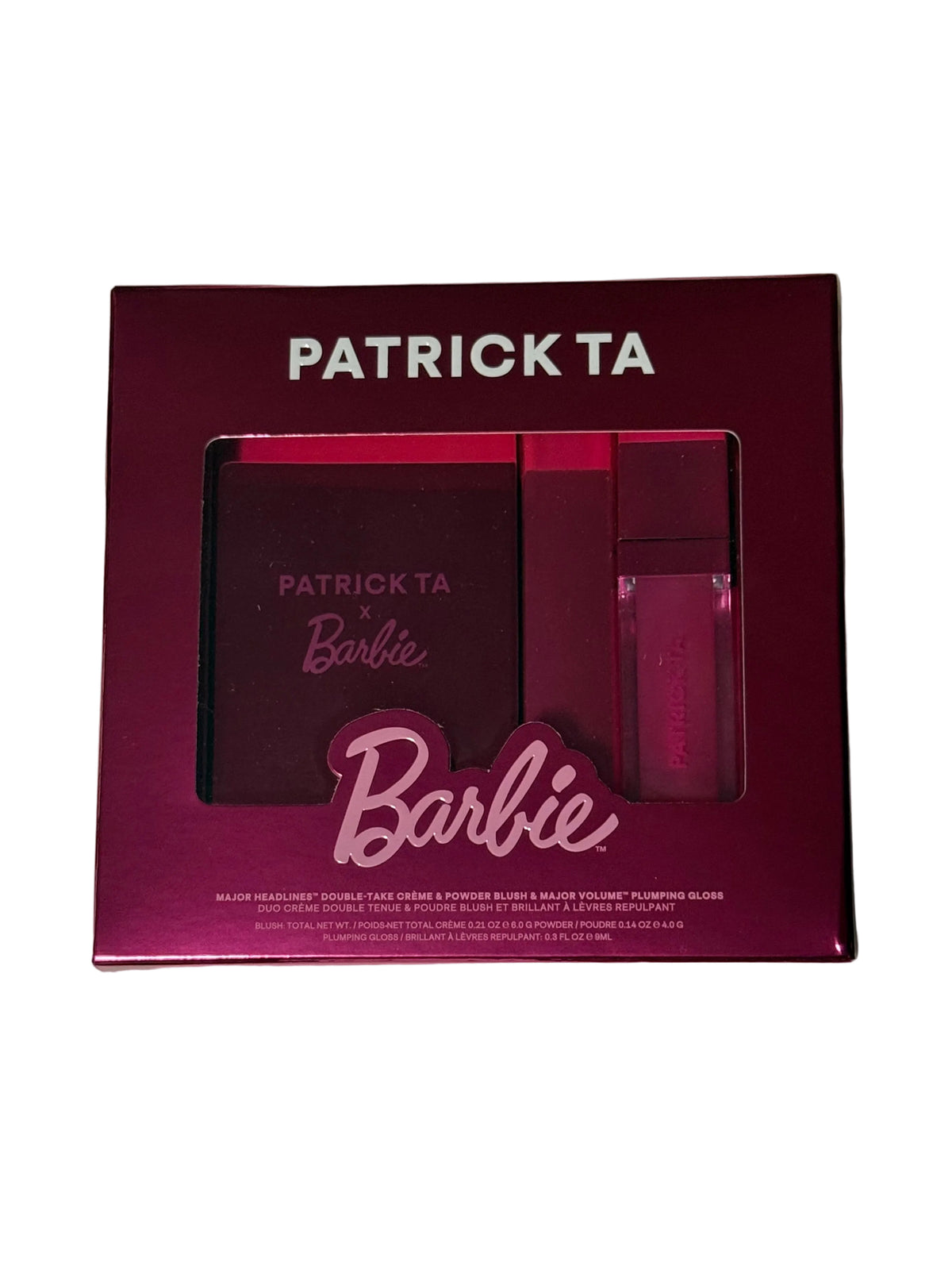 Patrick Ta X Barbie™ Blush Duo and Lip Plumping Gloss