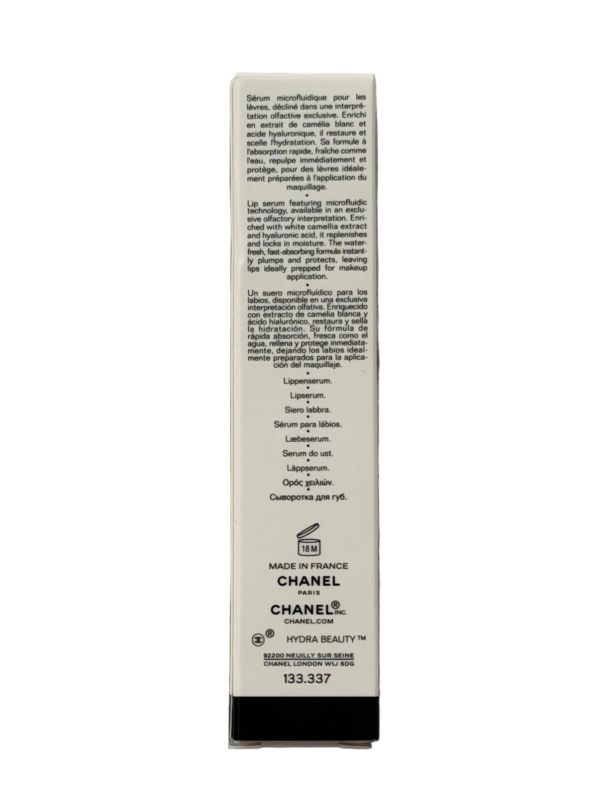 Chanel Hydra Beauty Micro Sérum Lèvres Intense Replenishing Hydration Tendre
