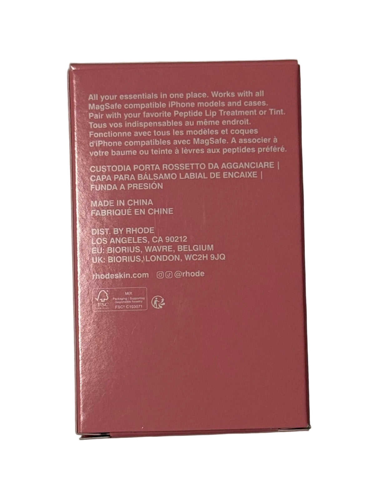 Rhode Snap-On Lip Case Sweet Pea