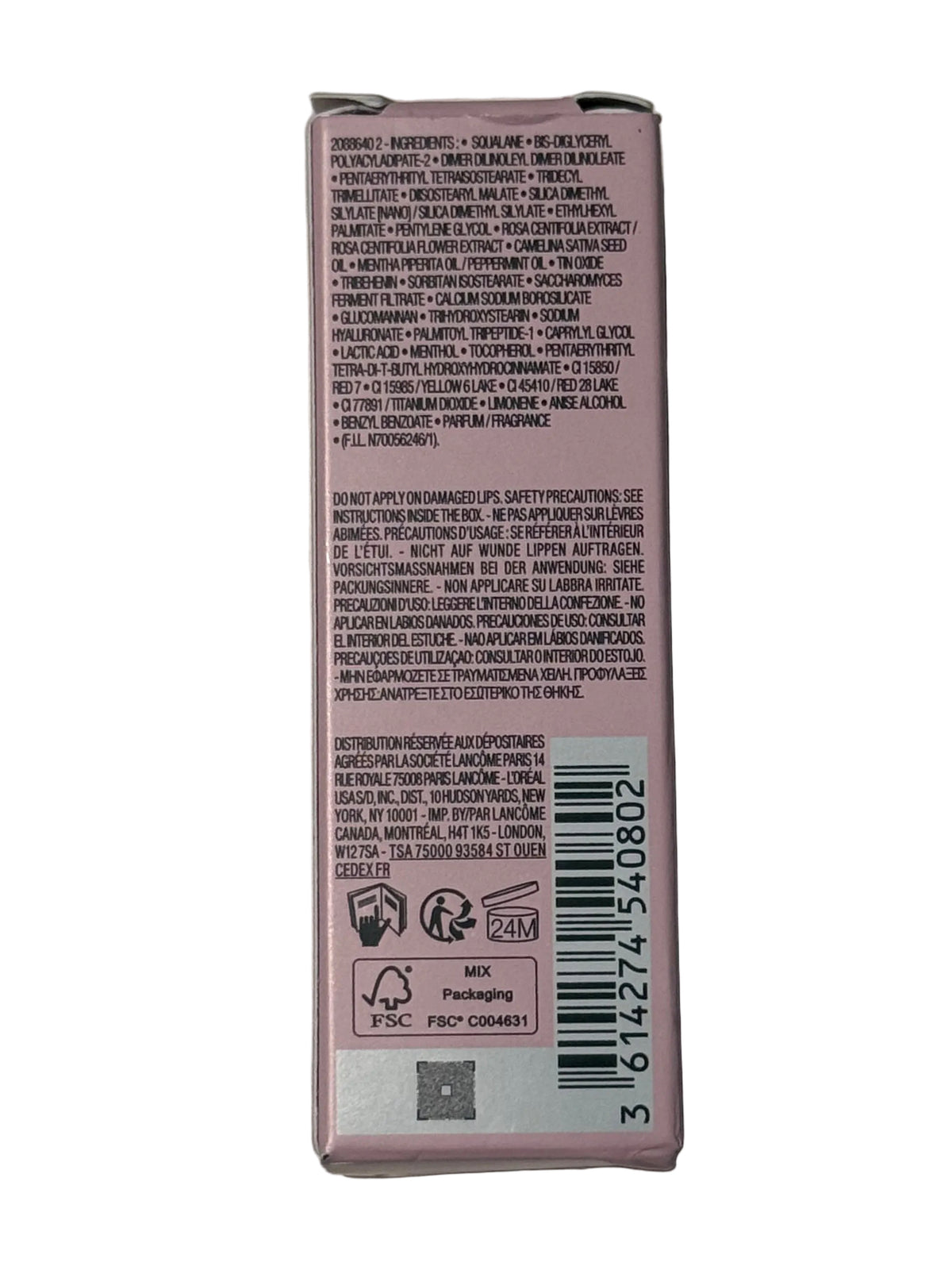 Lancome Lip Idôle JuicyTreat Lip Oil Gloss in Shade 035 Pink Express